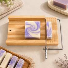 Wooden Soap Cutter With Stainless Steel Wire, Handmade Soap Cutting Tool, Wooden Soap Slicer For Cold Process Soap, DIY Soap Making Supplies - Wooden Soap Cutter - View 1