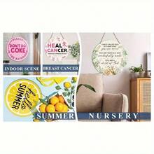 2D Flat, 1pc Classroom Door Hanging Welcome Sign, First Day Of School Decoration, Wooden Door Hanger For Teachers, School Party Decoration, 2D Flat - A - View 2
