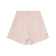 Adidas 女款夏季時尚極簡舒適寬鬆直筒休閒運動短褲 IS1217 - 灰粉紅色 - 查看 2