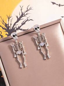 1 Pair European & American Style Skull Tassel Earrings, Personalized ...