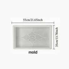 LM0001 Concrete Paving Mold (1pc Concrete Plastic Mold + 1pc Concrete Trowel), Reusable And Easy To Demold, Suitable For Sidewalk Paving, Yard, Garden, Lawn, Villa Road Beautification, DIY And Other Uses. - A - View 5