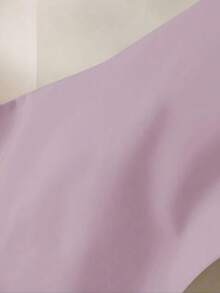 2/3pcs Solid Light Purple Fitted Sheet Set (1 Fitted Sheet + 2 Pillowcases), Mattress Protector, Mattress Cover, Bed Sheet Set, Soft And Breathable, Suitable For - Twin, Full, Queen, King, Fitted Sheet Depth Up To 11.8 Inches, Dorm Bedding, Back To School - Lilac Purple - View 6