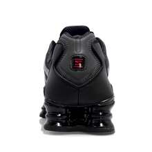 Nike New Low-Top Comfortable Breathable Running Cushioning SHOX TL Casual Shoes - Black - View 10