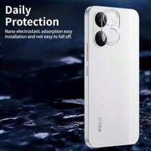 1pc Transparent Lens Film, Compatible With Xiaomi Poco X8 Pro/X8 Pro Max/F8 Ultra/F8 Pro/14T/14T Pro15T/15T Pro/17T/17T Pro Anti-Scratch Anti-Drop Lens Protector, 9H Hardness, Lens Protection Pad, Lens Protection Sticker, Anti-Scratch Anti-Drop, Smooth Surface, Easy Installation, High Adhesion, High Definition Lens Protector, Smartphone Users, Compatible With Phone Cases, Protect Your Phone Lens - Clear - View 9