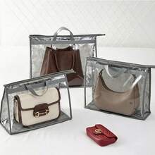 Bolsa organizadora colgante con cubierta de polvo transparente, bolsa a prueba de humedad para guardar bolsos - Multicolor - Ver 4