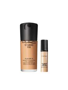 MAC [حزمة] كريم أساس سائل ستوديو فيكس SPF 15 NC37 30 مل + خافي عيوب برو لونج وير NC30 9 مل - NC37+NC30 - مشاهدة 1