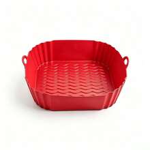 Reusable Silicone Air Fryer Liner, Silicone Air Fryer Baking Tray, Air Fryer Accessories, Kitchen Supplies, Disposable Parchment Paper Alternative - Multicolor - View 19