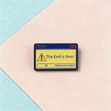 1Pc Of Programmer Fun Error Pop-Up Badge Triangle Exclamation Mark Niche Hat Backpack Decoration Brooch - Multicolor - View 8