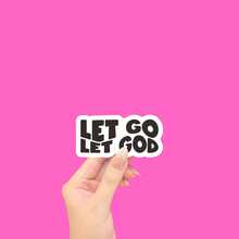 Let Go And Let God, Funny Vinyl Stickers, Computer Stickers, Laptop Stickers, Tablet Stickers, Wall Stickers, Car Stickers, Mobile Phone Stickers, Cabinet Stickers - Light Film - View 1