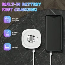 Portable Sleep Machine With 8 Natural Sounds, Built-In Battery, Fast Charging, Suitable For Infants And Adults, Soothing And Relaxing, For Office And Home Use - White - View 6