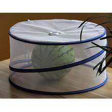 Spring Frame Food Tent Set, Round Net Dish Covers Fruit Bowls, Serving Plates, Group Meal Tables And 30cm 34cm 39cm Dish Widths - View 2