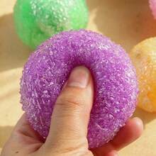 1pc Popular Textured Ball, Voice-Controlled Squeeze Grass Ball, Shapeable Stress Relief Toy - 彩色 - 查看 3