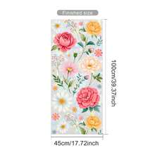 3D Rainbow Window Privacy Film, Colorful Plant & Floral Static Cling Glass Sticker, Removable Heat Insulation & Sunshade, Suitable For Kitchen, Living Room, Car Sunroof - Flower Glass Sticker - View 6