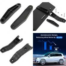 Universally Mount Fit Rooftop 106cm/42" CrossBar Wind Fairing Air Deflector Kit - A - View 3