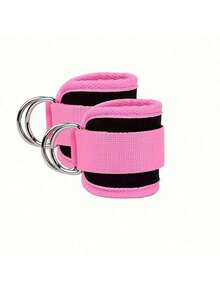 2pcs Fitness Ankle Straps - Suitable For Cable Machine - Adjustable D-Ring, One Size, Premium Padding, Glute Kickback Ankle Straps, Suitable For Fitness Workout, Glute Training, Leg Stretching, Glute And Lower Body Exercises, Suitable For Gym Use - Multicolor - View 9