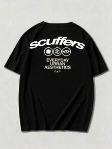 Men's Fashion T-Shirt, Short Sleeve, Round Neck, Double Layer Design, Made Of Pure Cotton Fabric - style2 - 查看 3