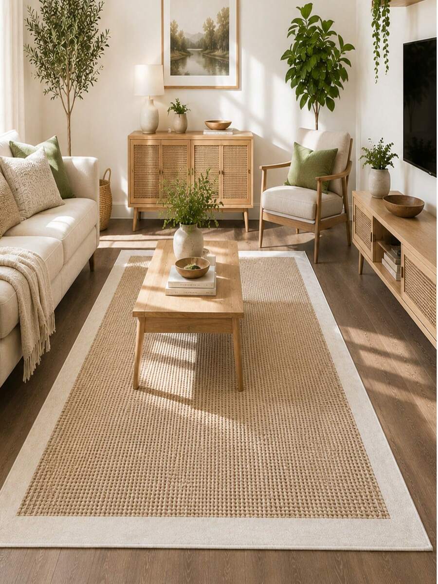 Chilai Home Boho Style Digital Printed Rug, Modern Patterned Rug For Living Room & Bedroom, Made In Turkey 80x200 Cm, 80x300 Cm, 100x200 Cm, 120x180 Cm - Creamy White - View 1
