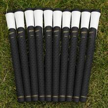 10 piezas de agarres de palos de golf - Estándar y de tamaño medio, diseño de cordón trenzado para un mayor control y comodidad, material de goma duradero - Negro - Ver 6