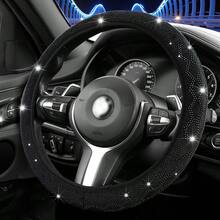 Bling Rhinestone Steering Wheel Cover With Crystal Diamond For Women, Sparkling Car Wheel Protector Universal Fit 15 Inch - Car Steering Wheel Cover - View 17