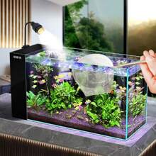 水族魚撈網，可伸縮長手柄，用於捕捉魚類與蝦類，水族箱清潔工具與配件 - 白色 - 查看 4