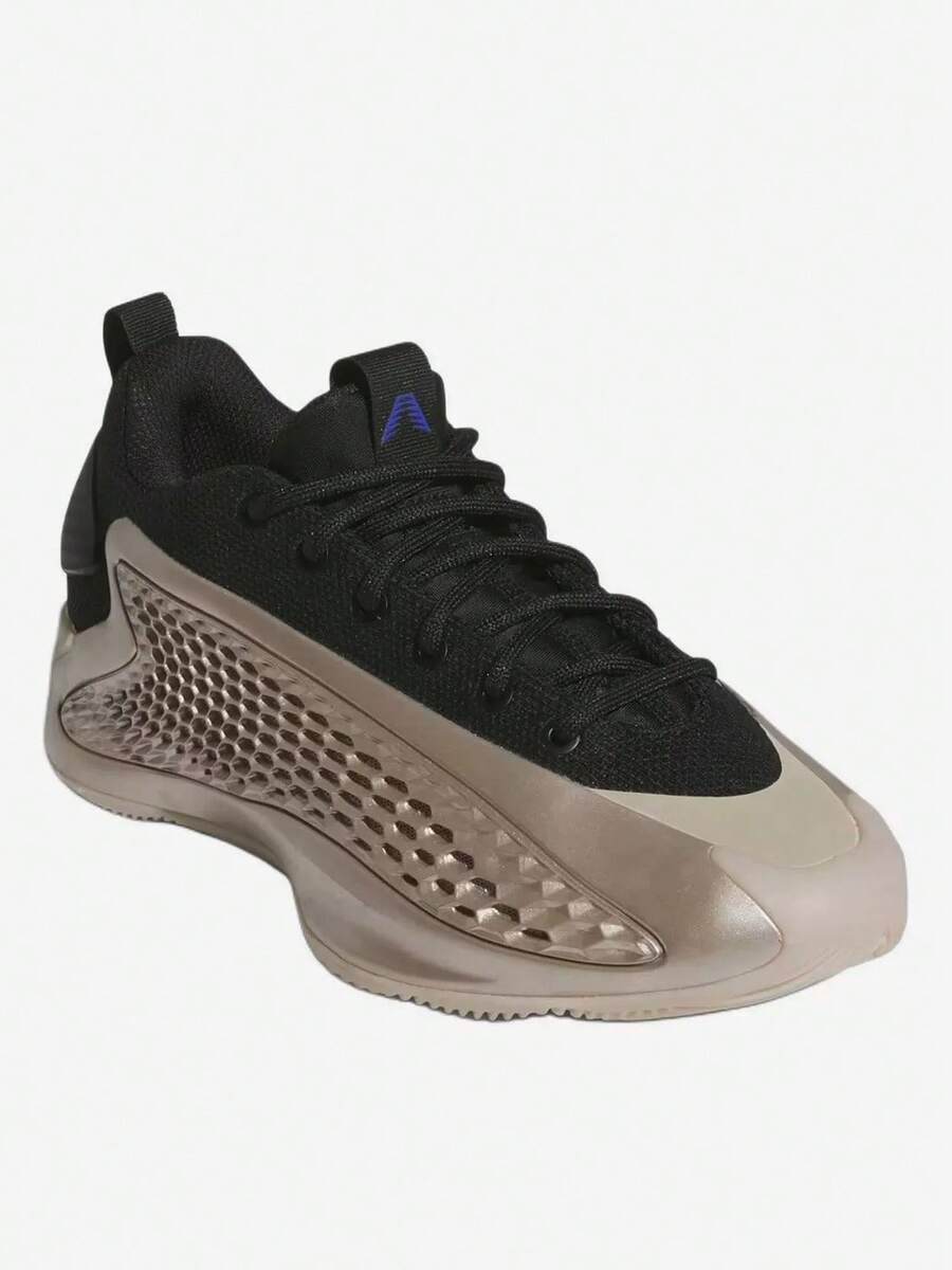 Adidas ANTHONY EDWARDS 1 J LOW 中性大童籃球鞋 - 黑色/褐色 - 查看 1