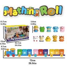 Mainan Edukasi Hewan Ternak untuk Balita | Permainan Menghitung, Mencocokkan, dan Mengurutkan untuk Keterampilan Motorik Halus dengan Boneka Jari & Kereta Api yang Dapat Dirakit | Set Pembelajaran Sensorik | Hadiah Natal dan Ulang Tahun untuk Anak Laki-laki & Perempuan - MultiWarna - View 3