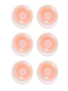 2/6/12pcs Women's Nipple Covers, Reusable Invisible Self-Adhesive Silicone Nipple Covers With Travel Storage Box - Multicolor - View 15