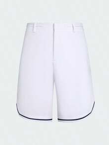 Adidas Men's Summer Minimalist Versatile Comfortable Straight Leg Golf Sports Shorts JE8305 - White - View 1