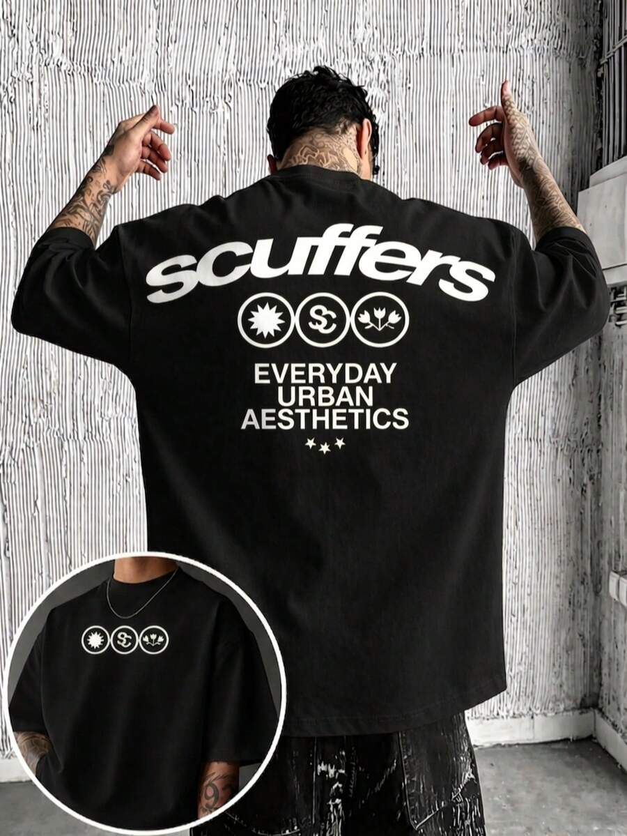 Men's Fashion T-Shirt, Short Sleeve, Round Neck, Double Layer Design, Made Of Pure Cotton Fabric - style2 - 查看 1