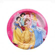 Classic Seven Dwarfs Complete Party Decoration Set, Includes Disposable Paper Plates, Cups, Napkins, Birthday Banner, Tablecloth, Fairy Tale Princess Theme Birthday, Christmas And Anniversary Supplies - Multicolor - View 6