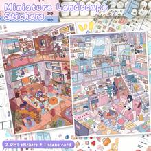 3D Stereoscopic Landscape Sticker, Size 28*21cm, 1 Scene Card, 2 PET Material Stickers, 1 Effect Image, Creative Sticker, Stress Relief Scene, No Cutting Required, Develops Craft Skills - A - View 13