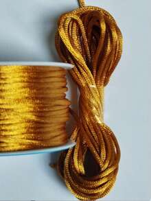 Silk Thread Satin Cord 2mm - 5 Meters Various Colors - 駝色 - 查看 1