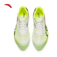 Anta C202 6th Gen PB | Professional Full-Palm Carbon Plate Marathon Racing Running Shoes Men Lightweight Sports Shoes - Paper White/Basic Black/Fluorescent Fiery Orange-4 - View 3