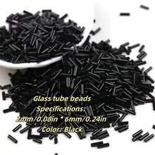 300pcs Colorful Coated Series Long Tube Glass Seed Beads, Suitable For DIY Fashion Bracelets, Necklaces, Jewelry Making - Three-point Management - View 8