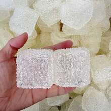 1pc Transparent Grass-Patterned Bayberry Ball TPR Handmade Slow Rebound Malleable Stress Relief Toy - Multicolor - View 5