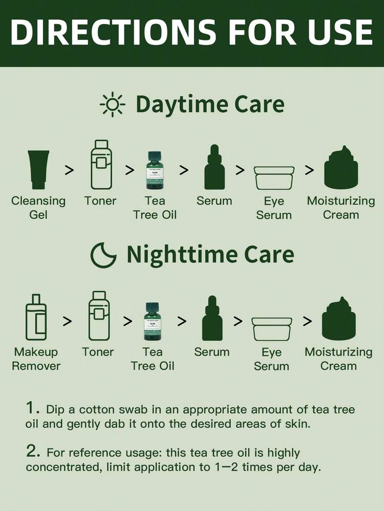 The Body Shop 10ml Tea Tree Oil Acne Spot Treatment, 95% Natural Ingredients, Lightweight Quick-Absorb Non-Greasy Oil, Oil Control For Oily Skin, Portable Daily Purifying Skincare - Tea Tree Essential Oil 10ml - View 4