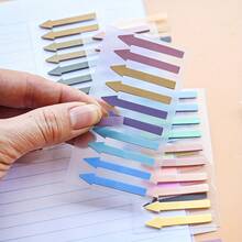 2400pcs 12-Color Gradient Arrow Index Tabs, 1 Pack, Suitable For Student Notes, Highlighting And Sticky Notes Back To School - A - View 9