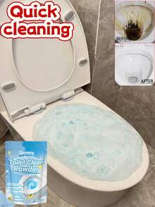 Jarrary Bubuk Pembersih Toilet Versi Terbaru, Bubuk Penghilang Noda Ampuh, Beraksi Cepat Saat Terkena Air, Melarutkan Kerak Urine, Noda Air, Bercak Kuning Lama, dan Sumbatan Saluran Pembuangan di Dinding Bagian Dalam Toilet - Berbedak - View 7