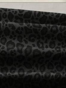 1pc Black Leopard Print 100% Waterproof TPU Fitted Sheet, Stain-Resistant Mattress Protector, Mattress Cover, Fitted Sheet, Soft And Breathable, -Twin, Full, Queen, King, Deep Pocket Design Up To 11.8 Inches, Breathable And Wrinkle-Resistant, Machine Washable, Suitable For Dorms, Guest Rooms, Dust-Proof And Skin-Friendly, Back To School Bedding - Black - View 6