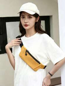 Slim Running Waist Pack For Men & Women, Jogging Fanny Pack Wallet Belt Bag Phone Pouch, Suitable For Running Hiking Travel, Breathable Pocket Waist Bag - Multicolor - View 7