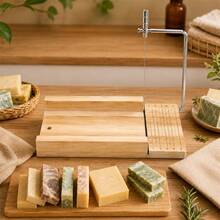 Wooden Soap Cutter With Stainless Steel Wire, Handmade Soap Cutting Tool, Wooden Soap Slicer For Cold Process Soap, DIY Soap Making Supplies - Wooden Soap Cutter - View 2