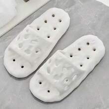 1 Pair Soft Cushion Hole Water-Drain Slippers, Couple Home Bathroom Gym Non-Slip Indoor Slides - Slippers - View 14