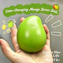 Soft Squeeze Stress Relief Toy, Summer Watermelon And Mango Squishy Toys, Slow Rebound Finger Toys, Perfect For Holiday Gifts, Fun And Cute Gifts, Birthday Gifts, Easter Gifts, Halloween Gifts, Christmas Gifts, Party Gifts - Multicolor - View 2