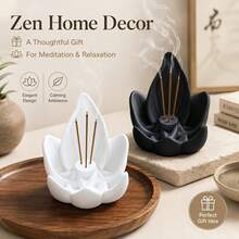 The Creative Lotus-Shaped Aroma Diffuser Is A Home Fragrance Decoration That Helps Regulate Emotions, Purify The Air, And Aid In Sleep, Meditation, And Relaxation. It's An Essential Fragrance Tool For Yoga And Meditation Enthusiasts. - one-size - View 5