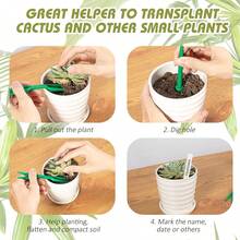 Fecsam 17 Pack Seed Planter Tool, Hand Seeder, Mini Sowing Seed Dispenser Sower, Seedlings Dibber And Widger, Seed Spreader For Planting Vegetables - White - View 4