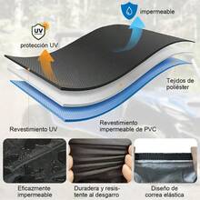 Cubierta Protectora para ATV y Motocicleta Impermeable Protección UV Resistente al Polvo Lluvia y Rayos Solares - A - Ver 6
