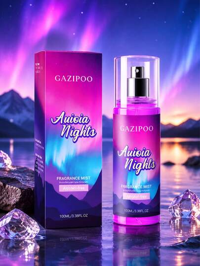 GAZIPOO 100ml Oisya 夜間香氛噴霧，寧靜夢幻夜木質花香調，溫和保濕不刺激，持久細霧便攜香氛，適合女性、女孩日常使用、助眠、旅行