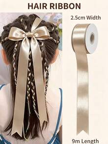 1PC Designer Inspired Ribbon, Classroom Teacher Supplies Ribbons For Crafts, Scrapbook Supplies & Party Supplies, Ideal For Handmade Decorative Bows - A - View 2