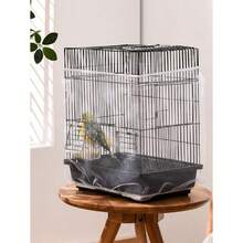 1pc Elastic Tight-Fitting Encrypted Mesh Bird Cage Cover, Random Color, Anti-Splash Dust Cover, All-Season Use, Suitable For All Kinds Of Birds - A - View 5