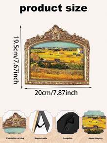 Khung ảnh trang trí phong cách cổ điển, khung tranh phong cách Baroque cổ xưa, phù hợp để bàn và treo tường, dùng cho ảnh gia đình, tác phẩm nghệ thuật và trang trí nhà cửa - Nhiều kiểu dáng - Xem 20